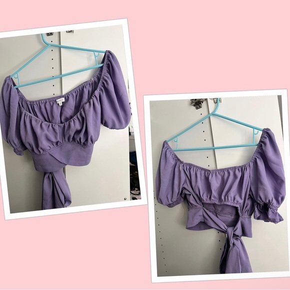 Plus Tie backless puff sleeve from fashion Q - Picture 1 of 1